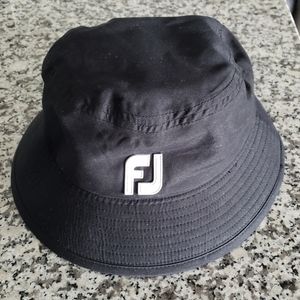 FootJoy DRYJOYS Bucket Hat (Black) Medium